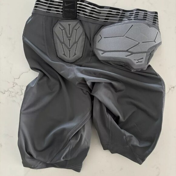 Nike Men’s Size L & 2XL Pro Hyperstrong Football Padded Tights Grey AQ07… - Picture 3 of 7